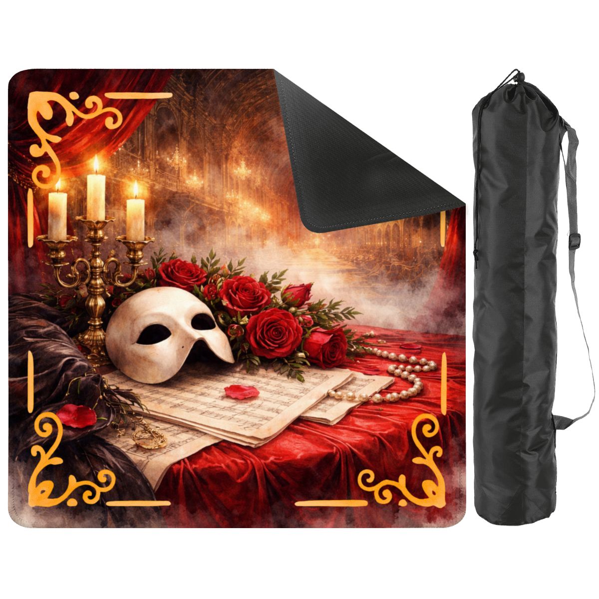 Candlelight Opera Mahjong Mat - Splash of Color Co.