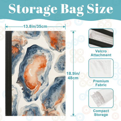 Watercolor Oyster Designed 4 Mahjong Tile Pusher Racks with Bag - Splash of Color Co.