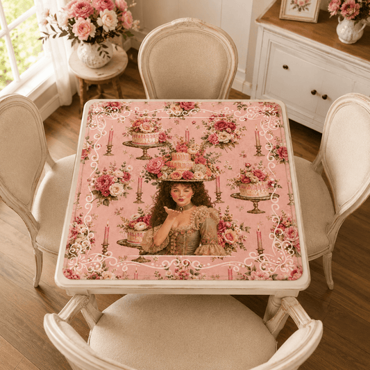 Victorian Birthday Girl, Cheeky Fun Celebration Mahjong Mat - Splash Of Mahj And Color Co.