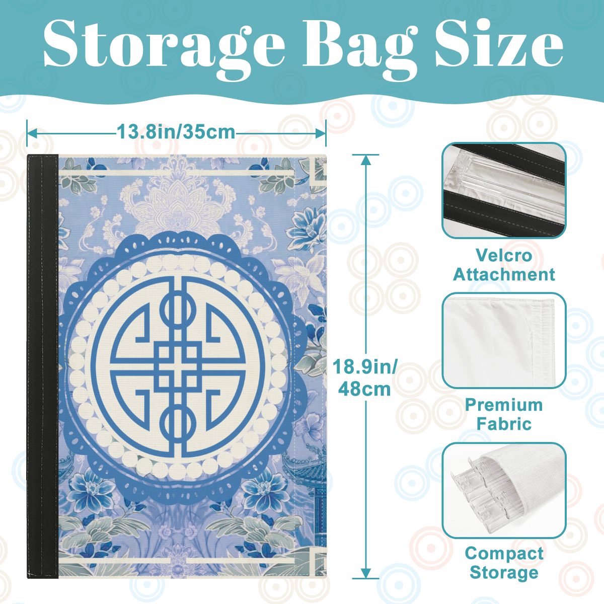 Asian Chinoiserie Blue And White 4 Mahjong Tile Pusher Racks with Bag - Splash of Color Co.