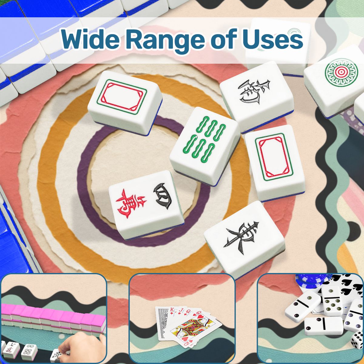 Mahjong Mat Modern Cyclone - Splash of Color Co.