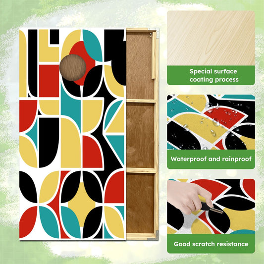 The Modcentric Geometric Designed Cornhole Set 1Pcs