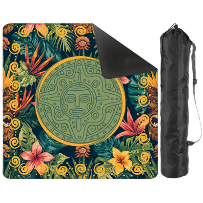 Tiki Time Infusion Tropical Mahjong Mat - Splash of Color Co.