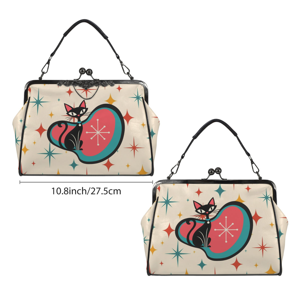 The Cat's Meow Vintage Kisslock Purse - Splash Of Mahj And Color Co.