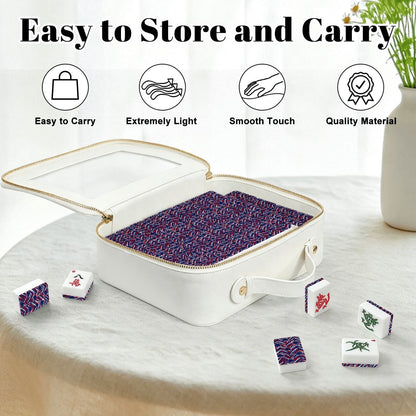 Buffalo Football Fans American Mahjong Tiles And Carry Case