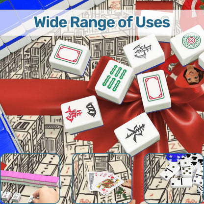 We Built This City Of Mahjong Walls Festive Christmas Nostalgic Mahjong - Splash of Color Co.