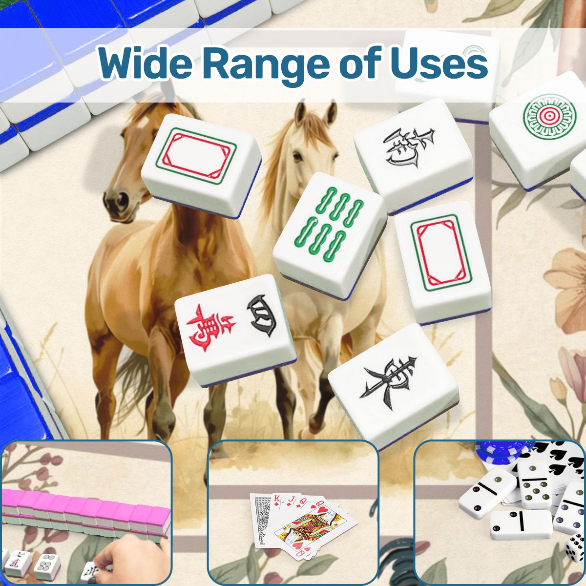 The Equestrian Mahjong Mat - Splash of Color Co.
