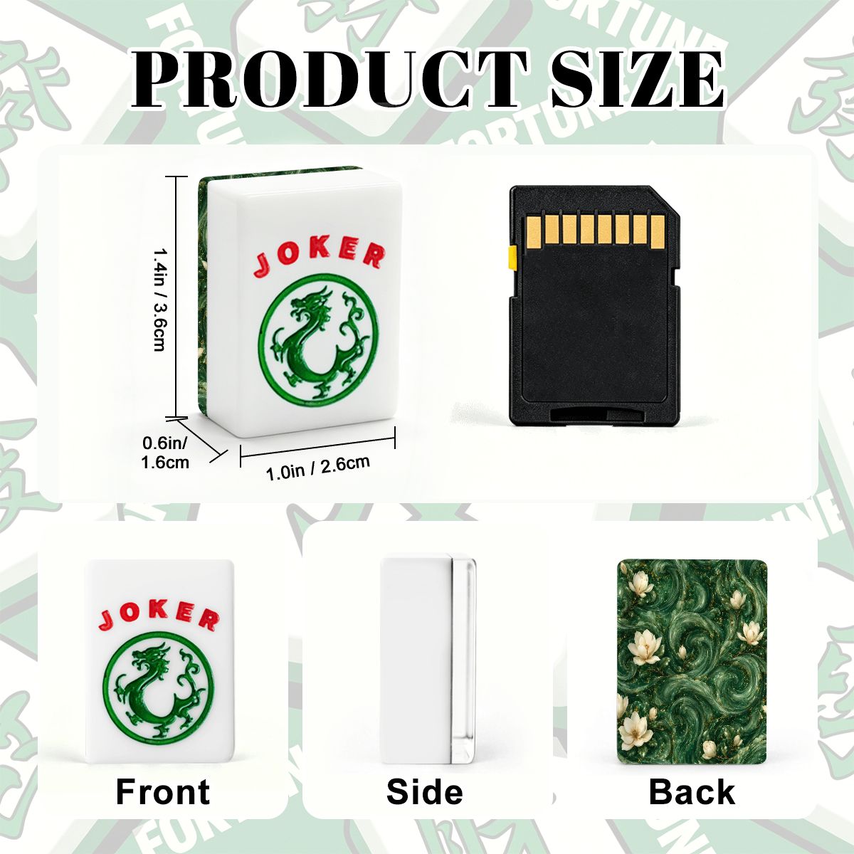 Jade Magnolia DreamsAmerican Mahjong Tiles And Carry Case - Splash Of Mahj And Color Co.