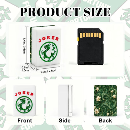 Jade Magnolia DreamsAmerican Mahjong Tiles And Carry Case - Splash Of Mahj And Color Co.