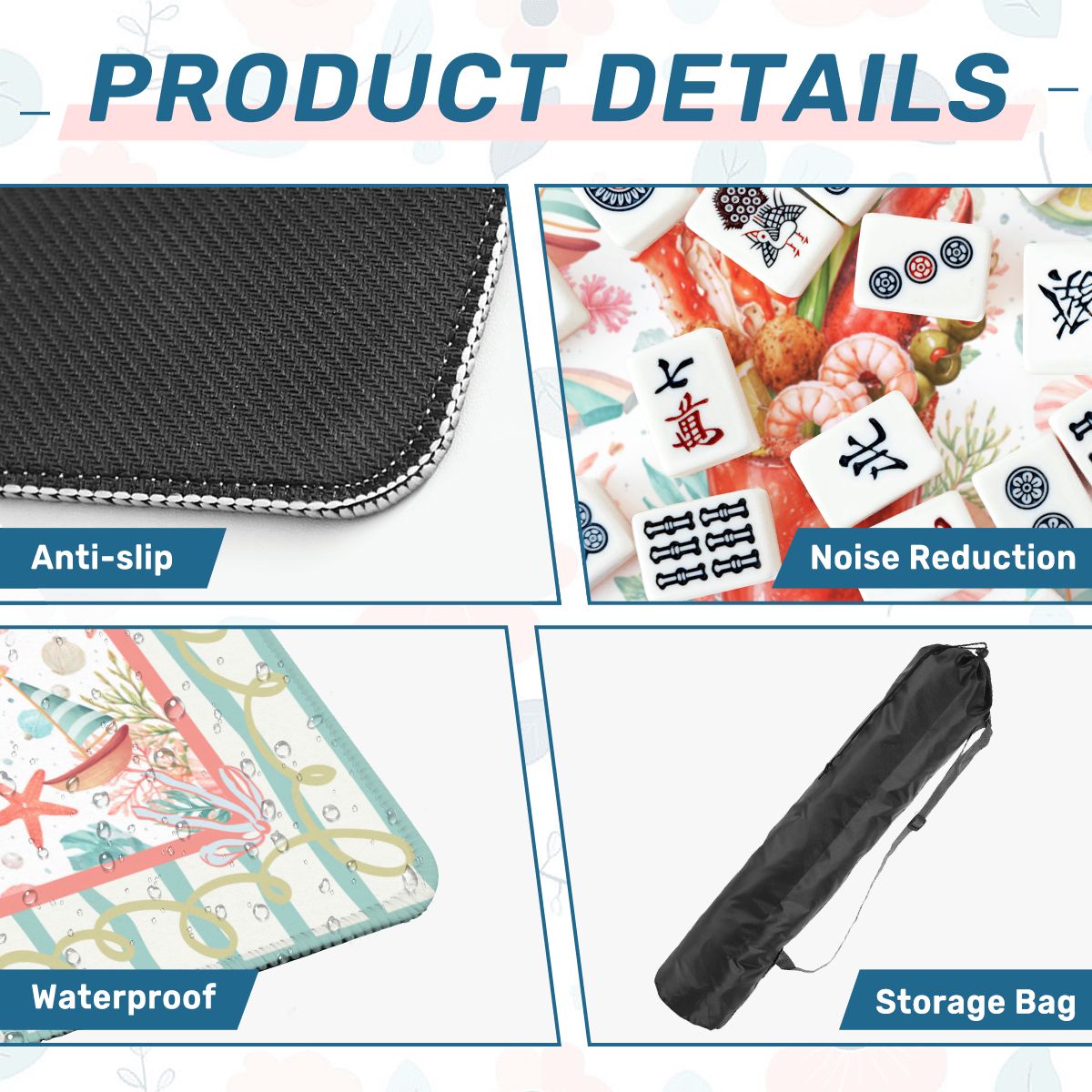 The Charleston Darling Blood Mary Mahjong Mat - Splash of Color Co.