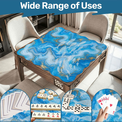 Aruba Oceanic Scalloped Mahjong Mat - Splash Of Mahj And Color Co.