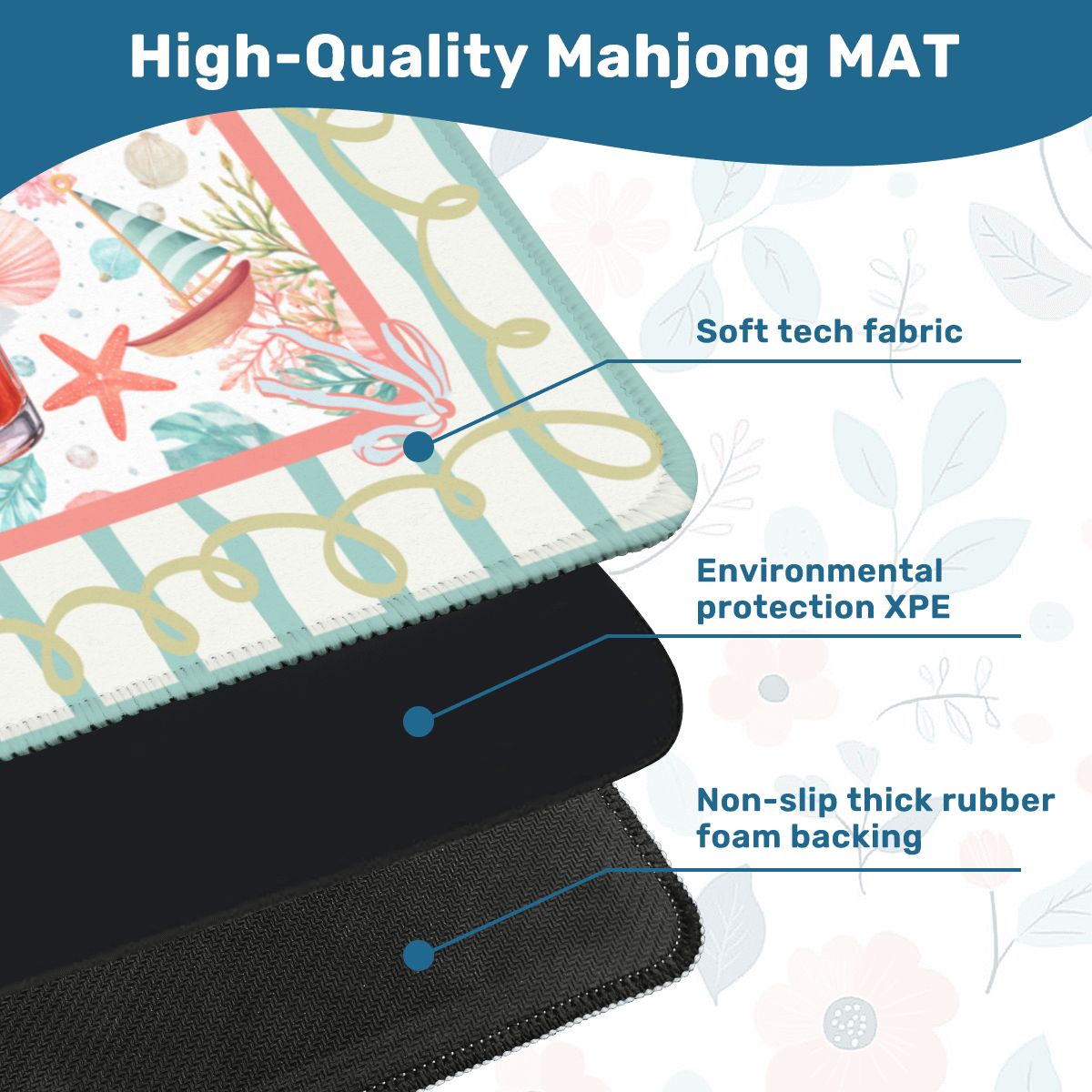 The Charleston Darling Blood Mary Mahjong Mat - Splash of Color Co.