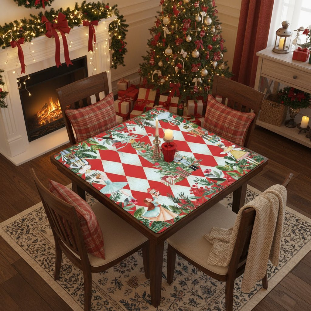 Nuttier Than A Nutcracker Christmas Mahjong Mat - Splash Of Mahj And Color Co.