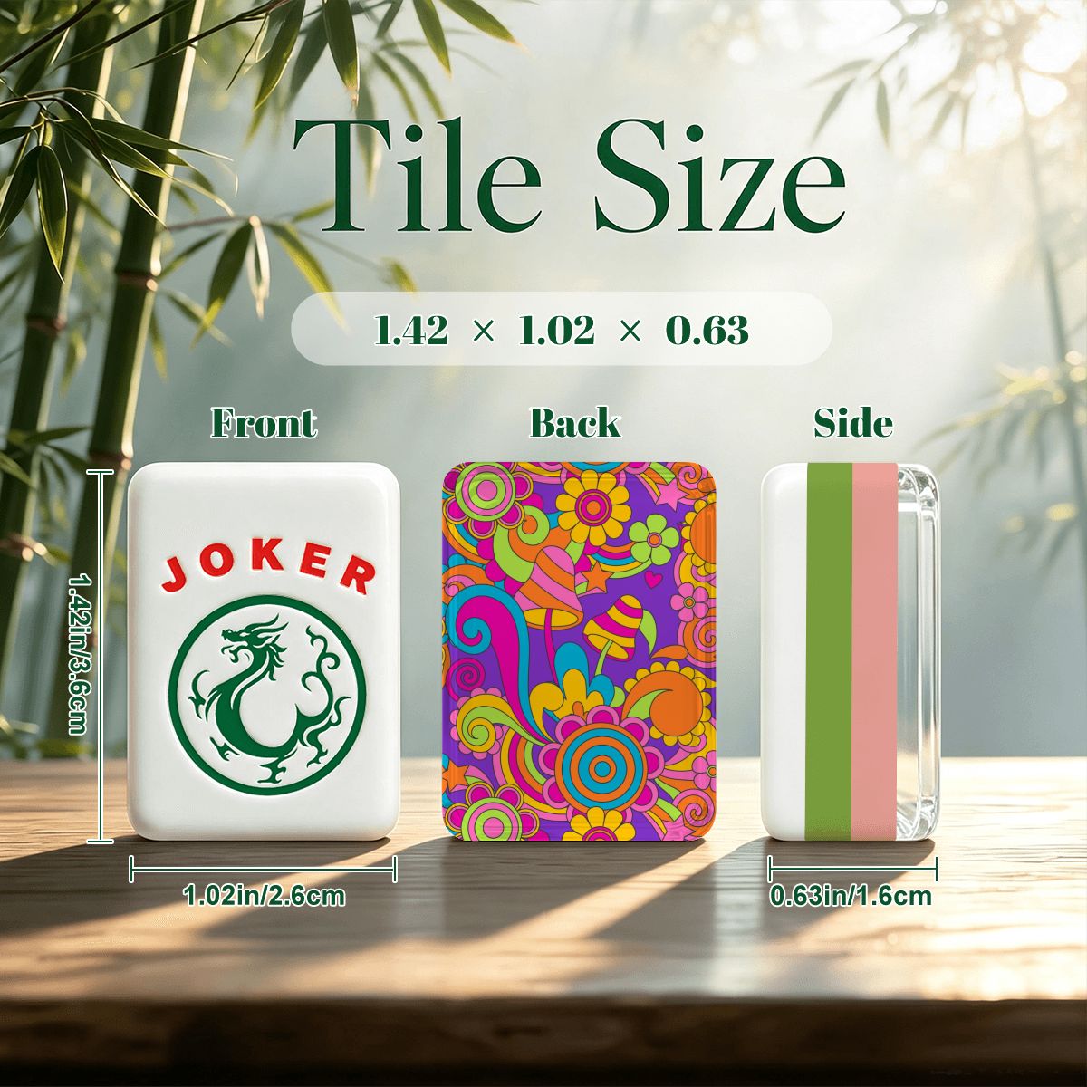 Shroom Boom Modtastic 4Layer American Mahjong Tiles Set And Carry Case - Splash Of Mahj And Color Co.