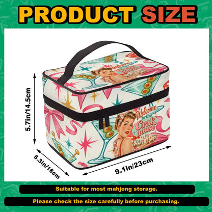 Welcome To The Crak House Nostalgic Portable Mahjong Tile Bag