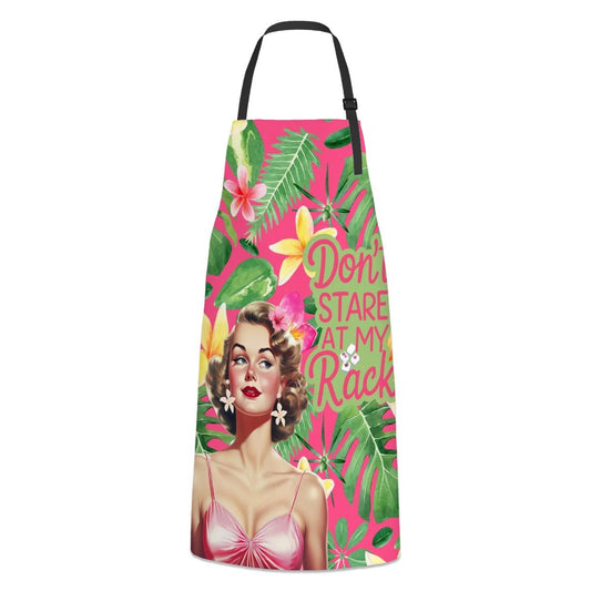 Funny Mahjong Lover Don't Stare At My Rack Waterproof Apron with Pockets - Splash Of Mahj And Color Co.
