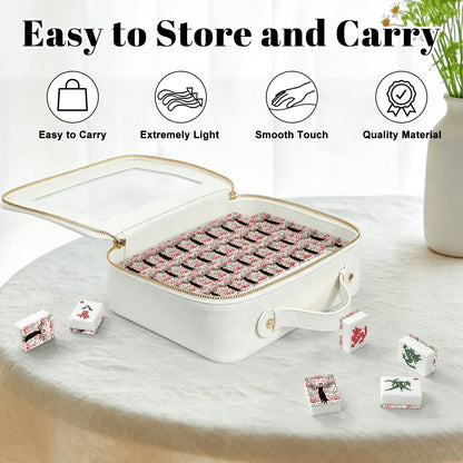 Art Deco Roaring 20s American Mahjong Tiles With Carry Case - Splash of Color Co.