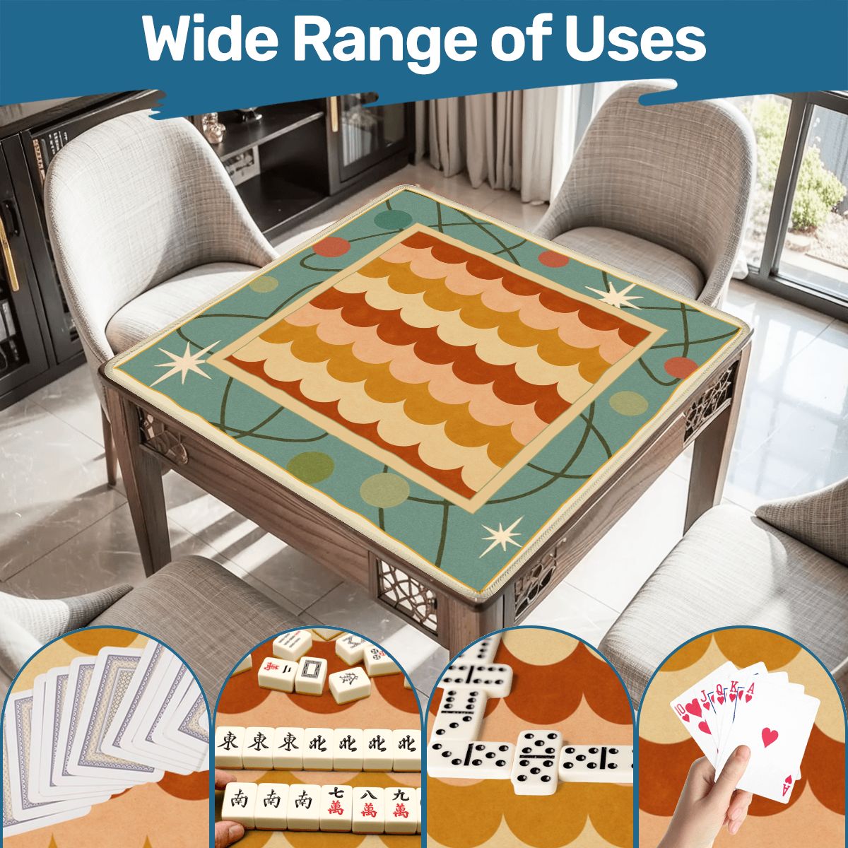 Modcentric Atom Mahjong Mat - Splash of Color Co.