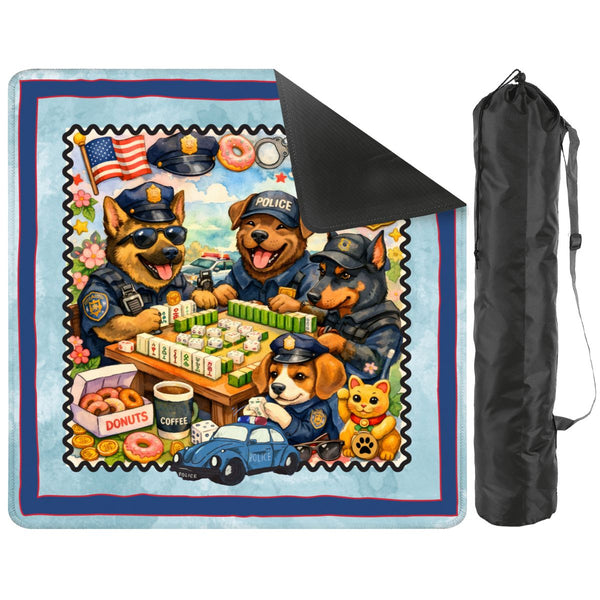 Paw Po Patrol Police Dogs Mahjong Mat - Splash of Color Co.