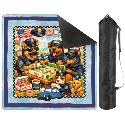 Paw Po Patrol Police Dogs Mahjong Mat - Splash of Color Co.