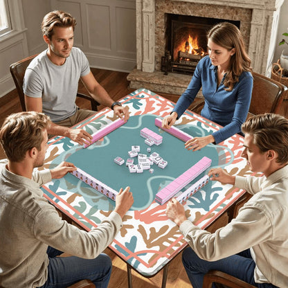 Coral Reef Mahjong Mat - Splash Of Mahj And Color Co.