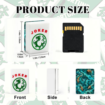 Koi Fish Tranquil Tides Mahjong American Mahjong Tiles And Carry Case - Splash Of Mahj And Color Co.