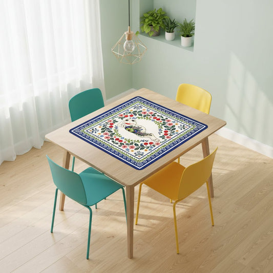 Cherry Toad Polish Pottery Inspired Mahjong Mat - Splash Of Mahj And Color Co.