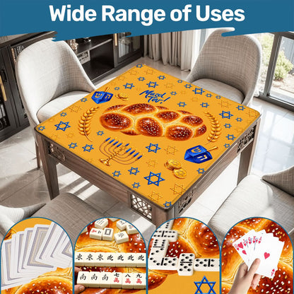 Mazel Tov Hanukkah Mahjong Mat - Splash Of Mahj And Color Co.