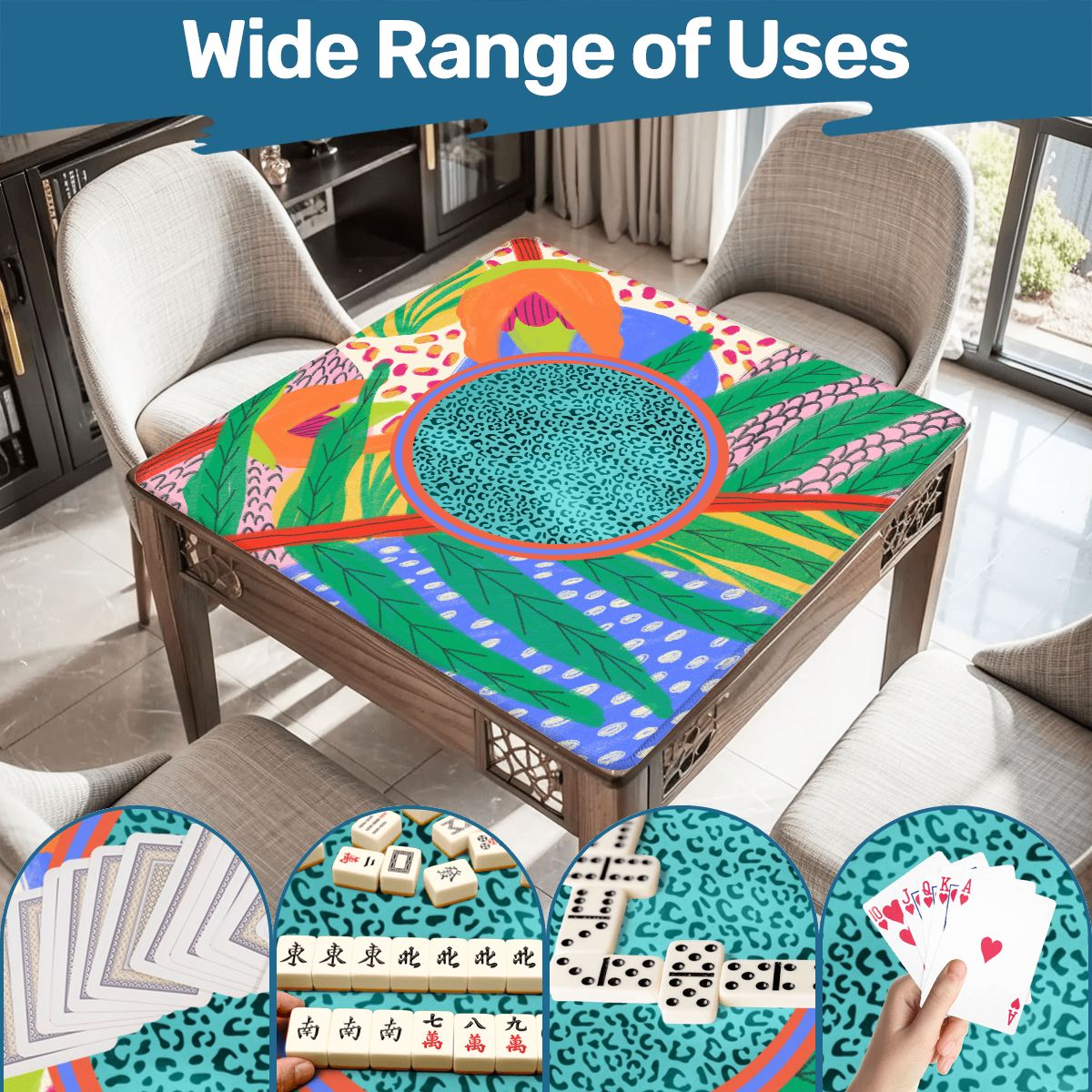 Caribbean Lagoon Mahjong Mat - Splash of Color Co.