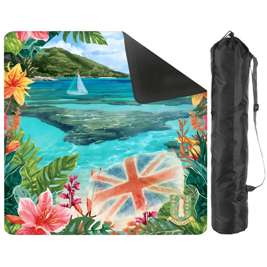 British Virgin Islands BVI Tropical Mini Mahjong Mat - Splash of Color Co.