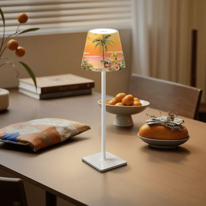 Vintage Heritage Sunset Mahjong LED Cordless Table Lamp - Splash of Color Co.