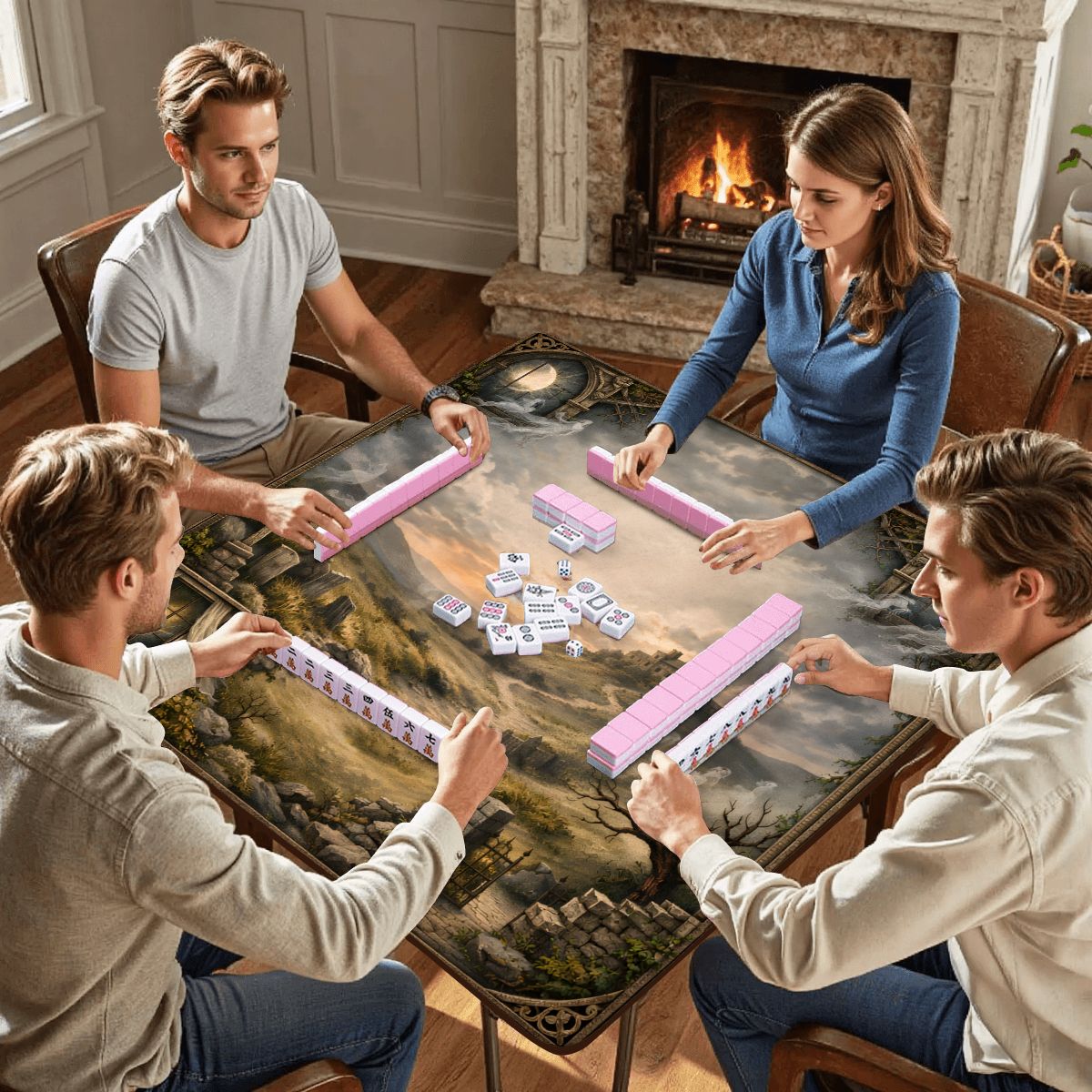 Specters Of The Moors Wuthering Heights Mahjong Mat - Splash of Color Co.