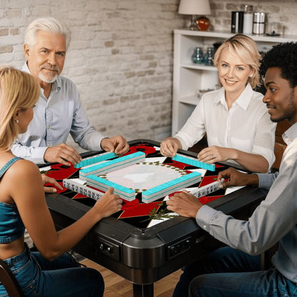 Harlequin Romance Red Poppy Play Mahjong Mat - Splash Of Mahj And Color Co.