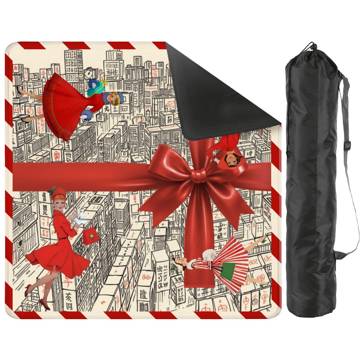 We Built This City Of Mahjong Walls Festive Christmas Nostalgic Mahjong - Splash of Color Co.