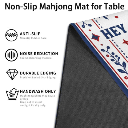 Buffalo Football Fans Mahjong Mat 33x33 - Splash Of Mahj And Color Co.