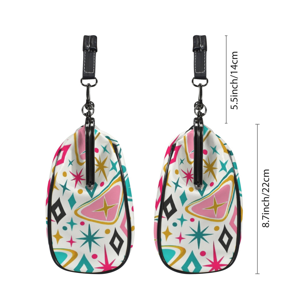 Funny Mahjong Modcentric Kisslock Purse, I Don't Give A Crak