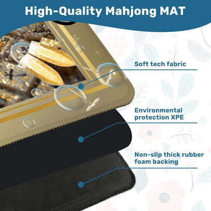 New Year's Eve Mahjong Mat, Glitz Gold - Splash of Color Co.