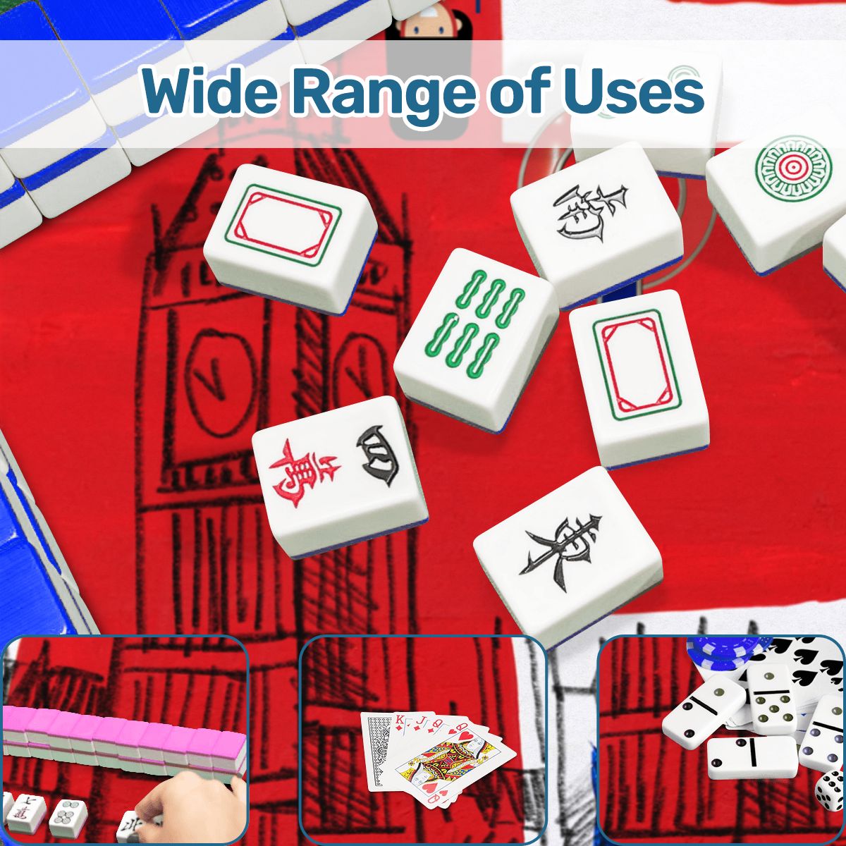 London Calling Station To Station Black Cab Mahjong Mat - Splash of Color Co.