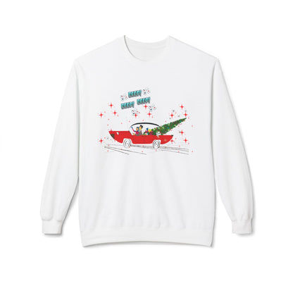 Nostalgic Mahjong Funny Vintage Designed  Christmas Crewneck Sweatshirt, Cozy Christmas Sweater For Mahj Lover