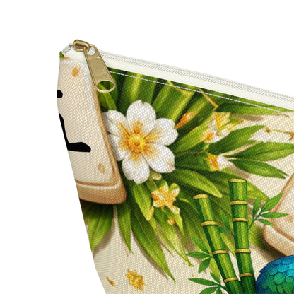 Bird Bam Cheers Peacock Mahjong Tile Accessory Pouch - Splash of Color Co.