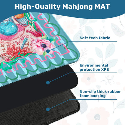 Tea Time Pastel Parlor Mahjong Mat - Splash of Color Co.
