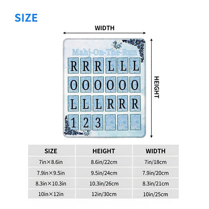 Mahj On The Run Dragon Tales Mini Mahjong Game Pad Stitched Edge (Vertical) - Splash of Color Co.