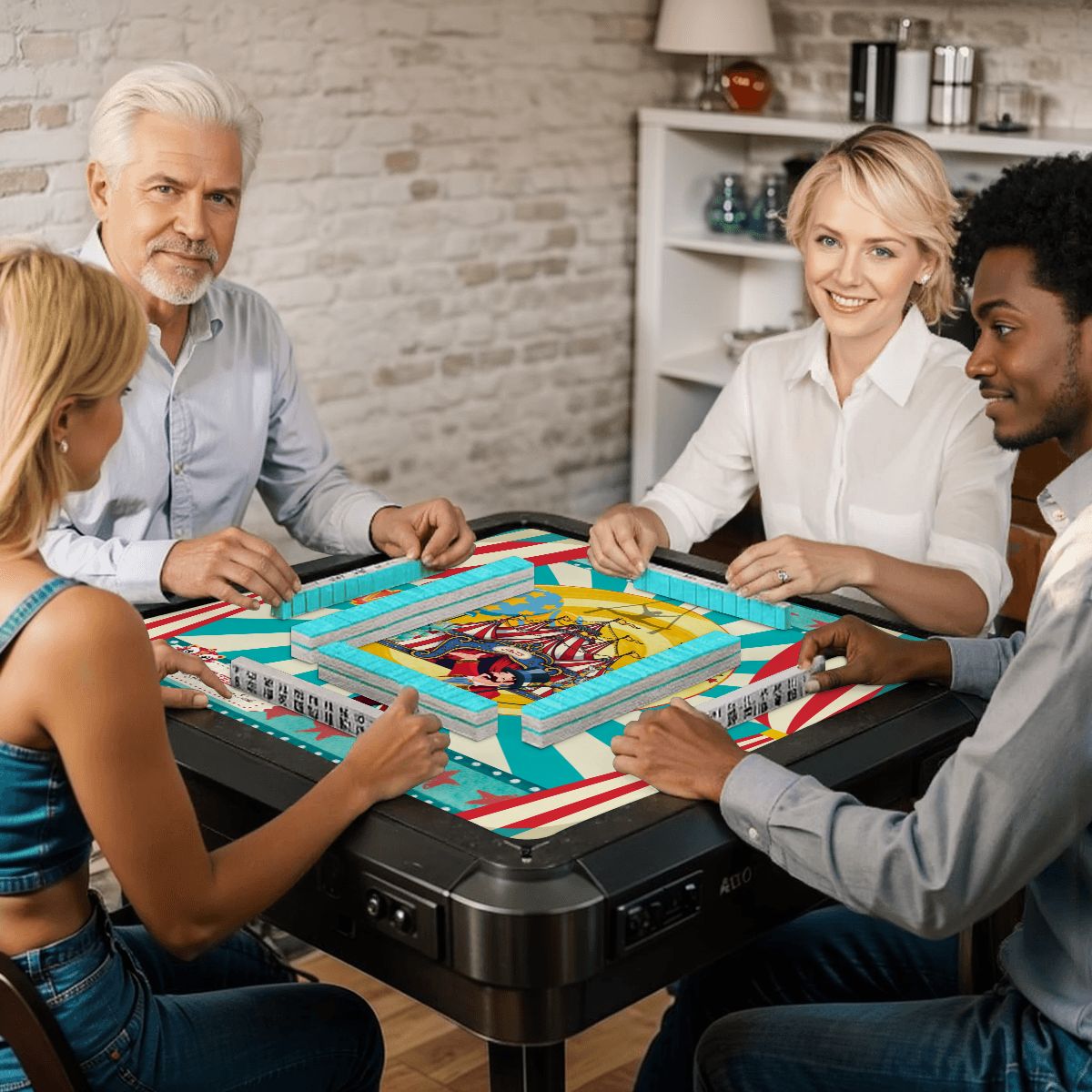 Send In The Clowns Circus Show Mahjong Mat
