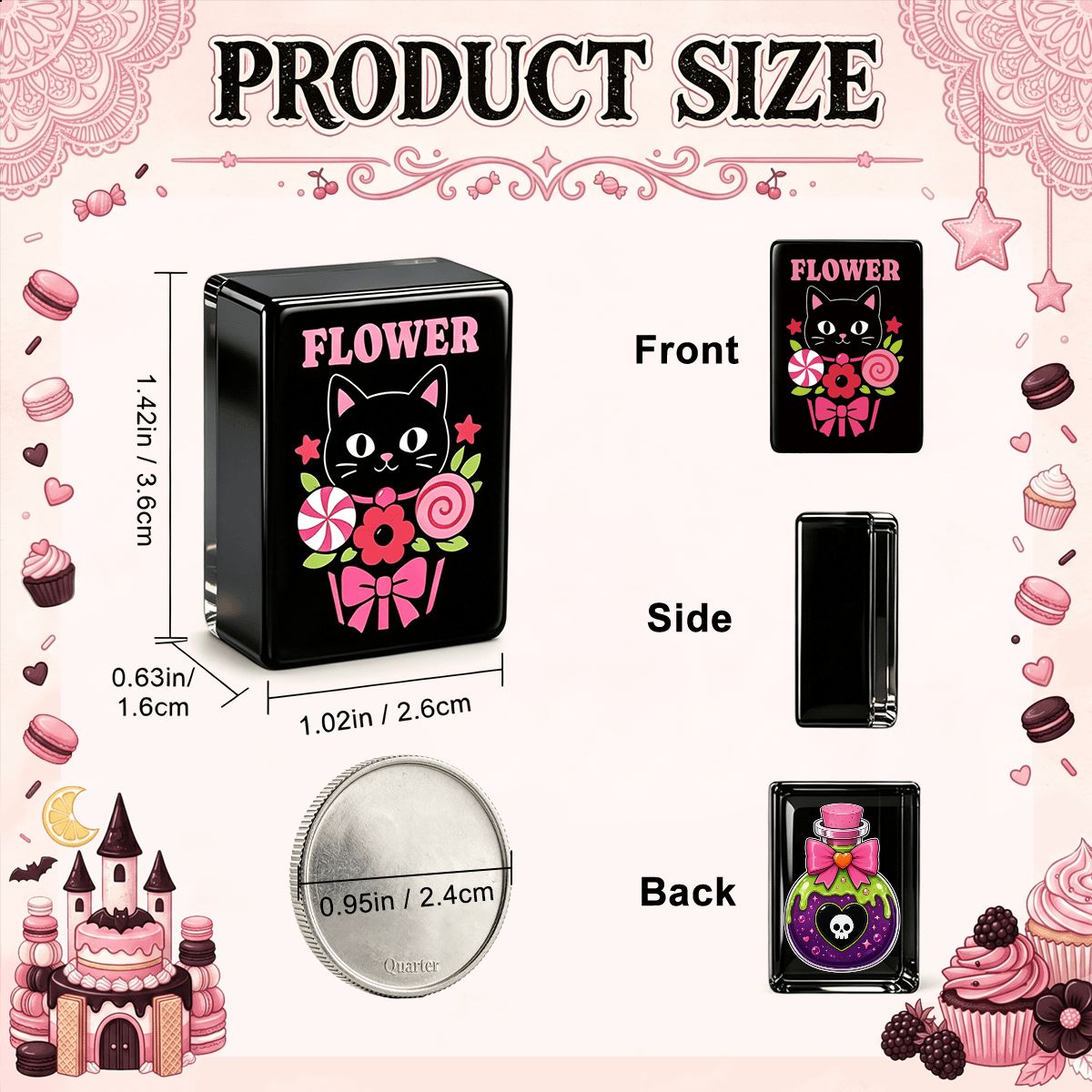 Love Potion Gothic Dessert Halloween Mahjong Tiles And Carry Case