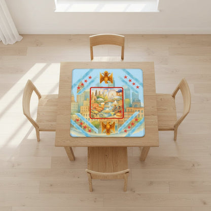 Chicago Illinois Sweet Home Mahjong Mat - Splash of Color Co.