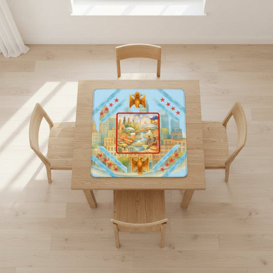 Chicago Illinois Sweet Home Mahjong Mat - Splash of Color Co.