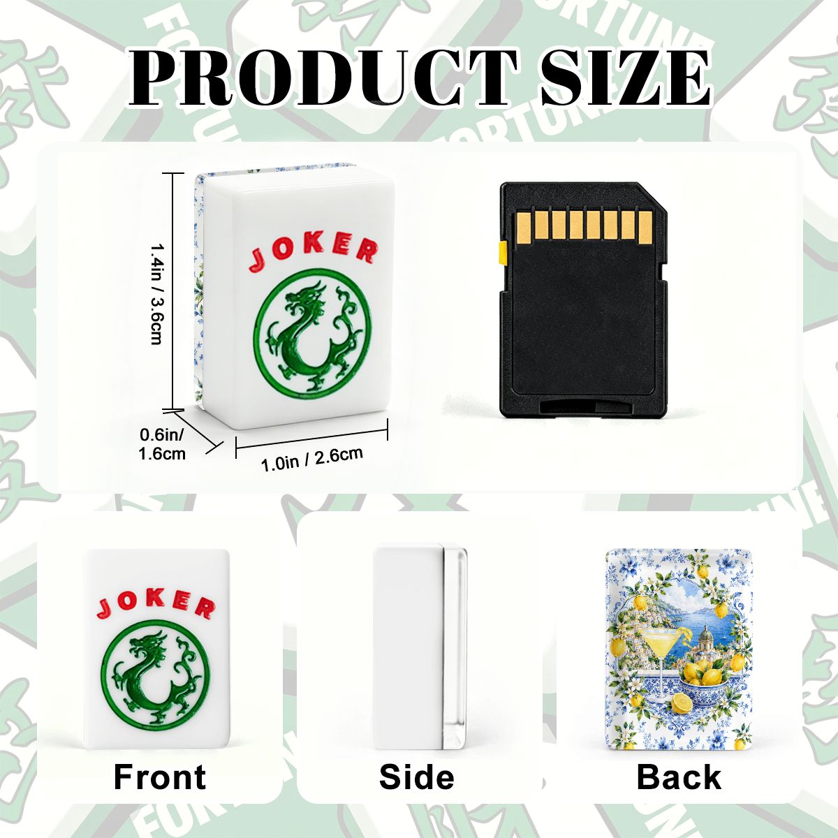 Lemondrops On The Amalfi American Mahjong Tiles And Carry Case - Splash Of Mahj And Color Co.