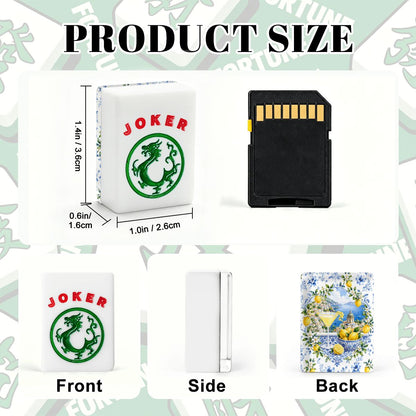 Lemondrops On The Amalfi American Mahjong Tiles And Carry Case - Splash Of Mahj And Color Co.