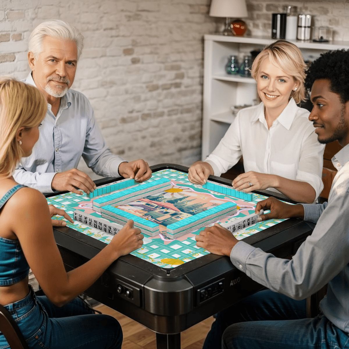 Glamper Boom Yesteryear Daisy Camping, Picnic Mahjong Mat - Splash of Color Co.