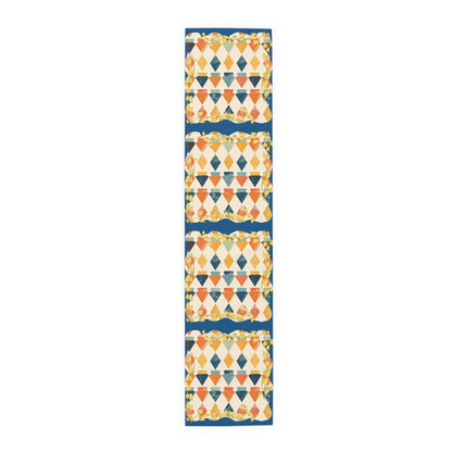 Modern Mazel Jewish Designed Table Runner — Geometric Designed Decor - Splash of Color Co.